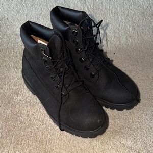 Timberland Kids Black Lace-Up Boots